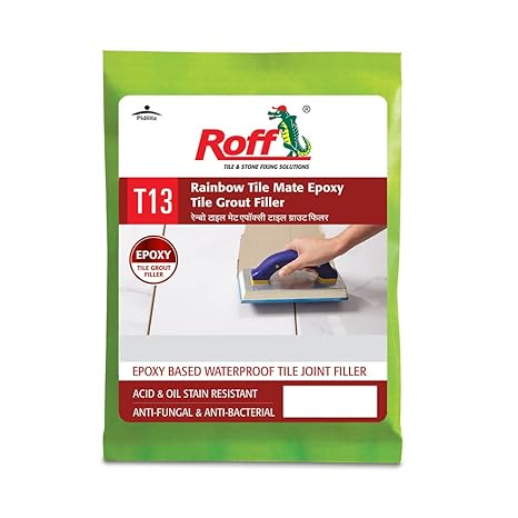 Pidilite Roff Rainbow Tile Mate Epoxy – 738GM (MDW GRN) | Stain-Resistant Epoxy Grout for Tile Joints