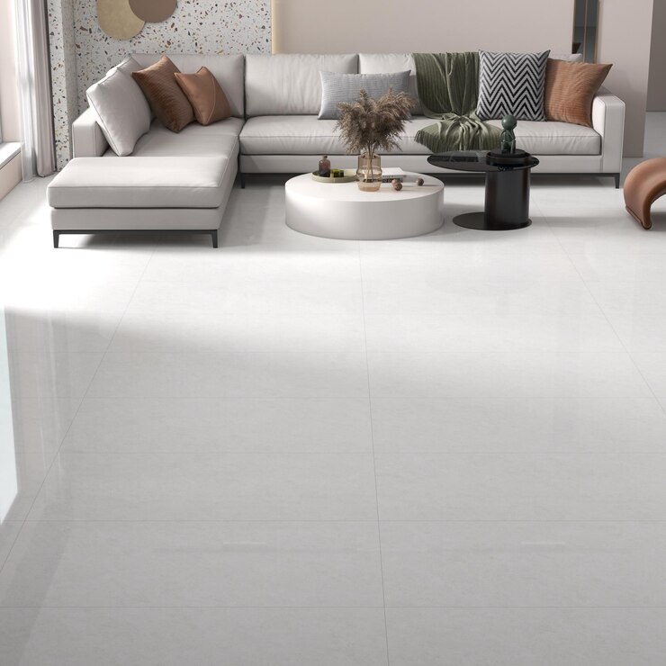 Ceramic floor tiles